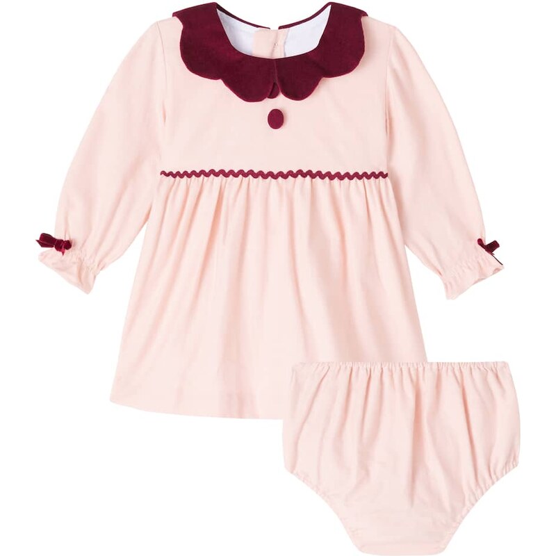 La Coqueta Baby Julieta dress and bloomers set