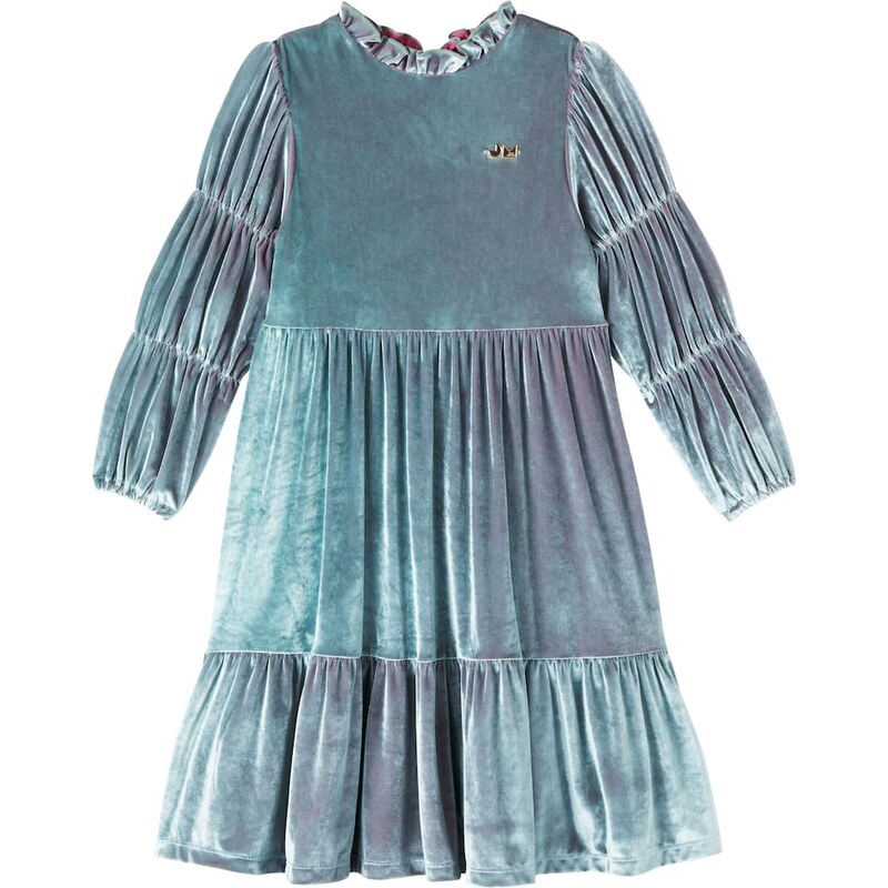 Jellymallow Shirred velvet dress