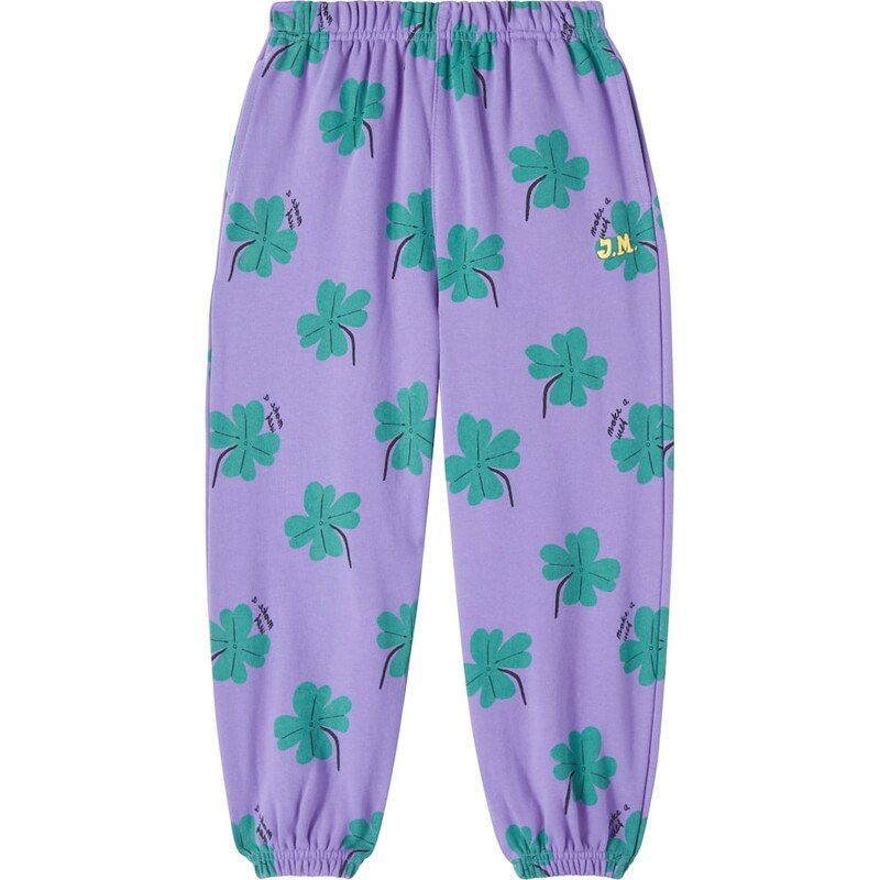 Jellymallow Lucky Clover cotton jersey sweatpants