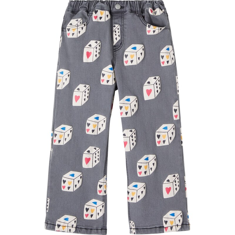 Jellymallow Heart Diced printed jeans