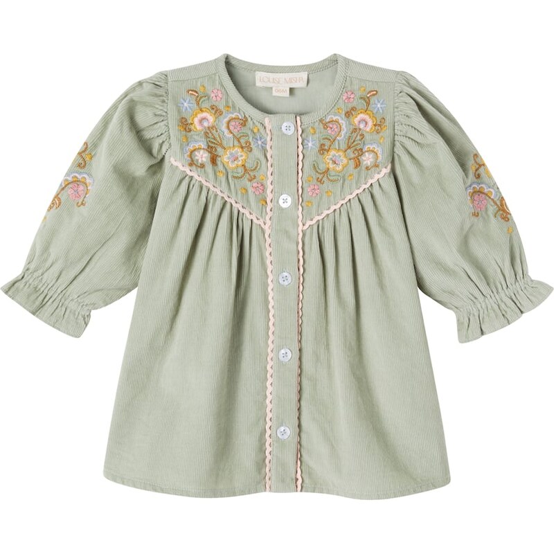 Louise Misha Baby Floriane cotton corduroy dress