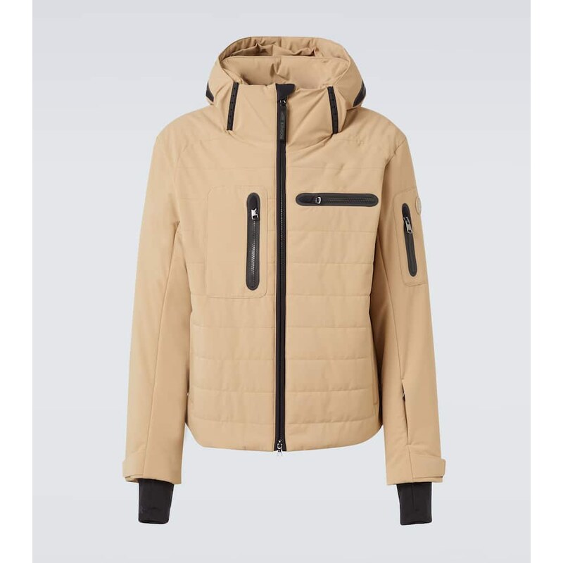 Mužská hooded ski jacket Bogner Bond21-T v barvě bežové