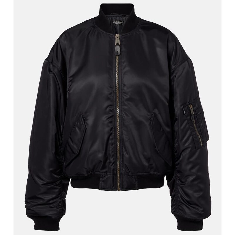 Balenciaga Standard technical satin bomber jacket