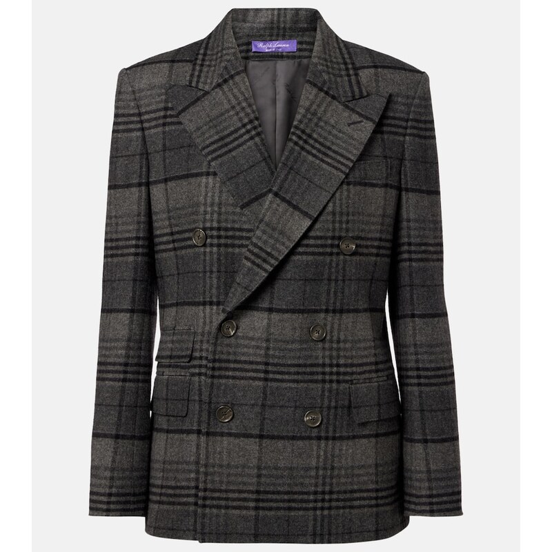 Ralph Lauren Collection Kent checked double-breasted wool jacket