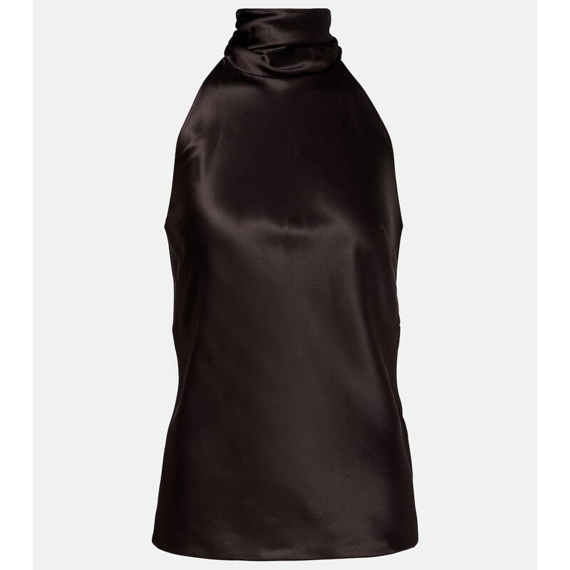 Ralph Lauren Collection Chilton halterneck silk-blend top