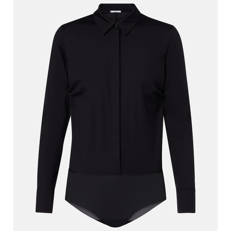 Wolford Cotton-blend poplin bodysuit