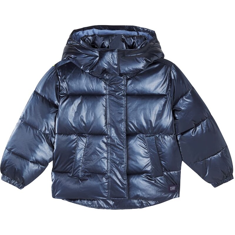 Scotch & Soda Kids Hooded puffer jacket