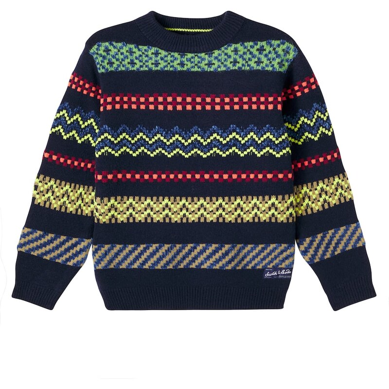 Scotch & Soda Kids Fair Isle jacquard sweater