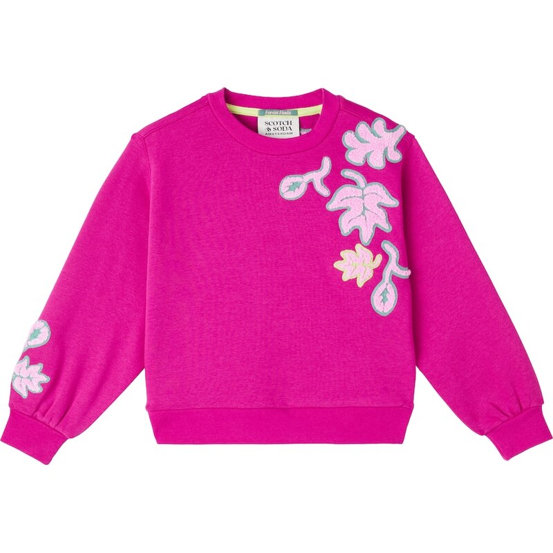 Scotch & Soda Kids Embroidered cotton-blend sweatshirt