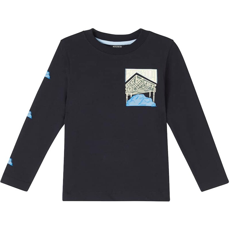 Scotch & Soda Kids Printed cotton sweatshirt