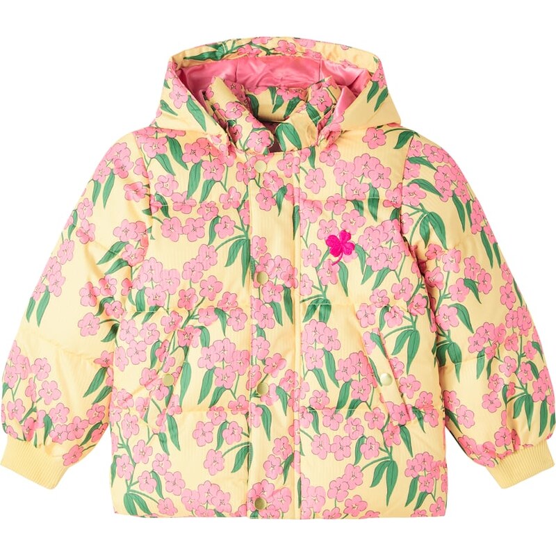 Mini Rodini Alpine Flowers puffer jacket