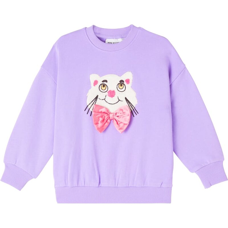 Mini Rodini Printed cotton chenille sweatshirt