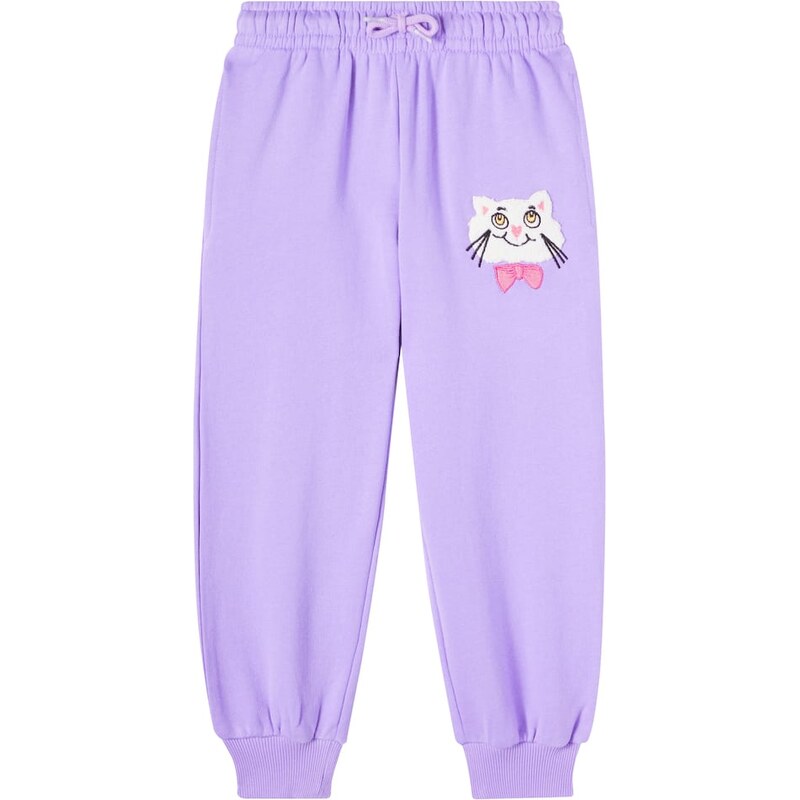 Mini Rodini Patch-appliquÃ cotton sweatpants