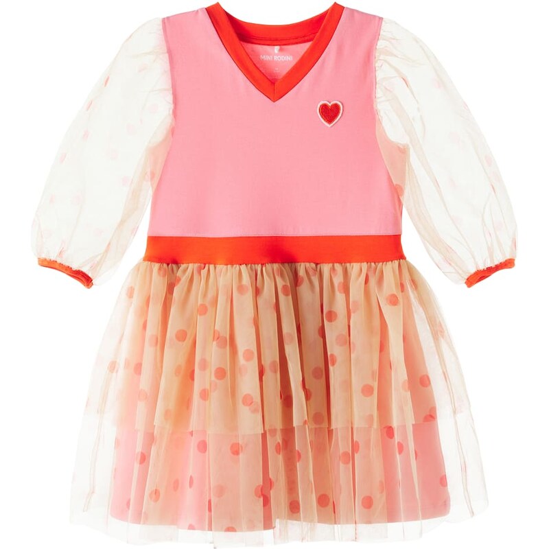 Mini Rodini Tulle and cotton-blend dress