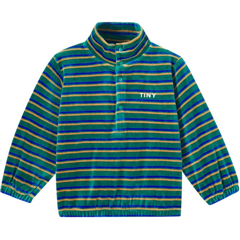Tinycottons Striped cotton terry sweatshirt