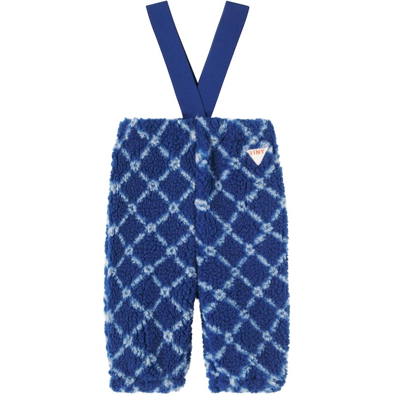 Tinycottons Baby Flower checked fleece pants