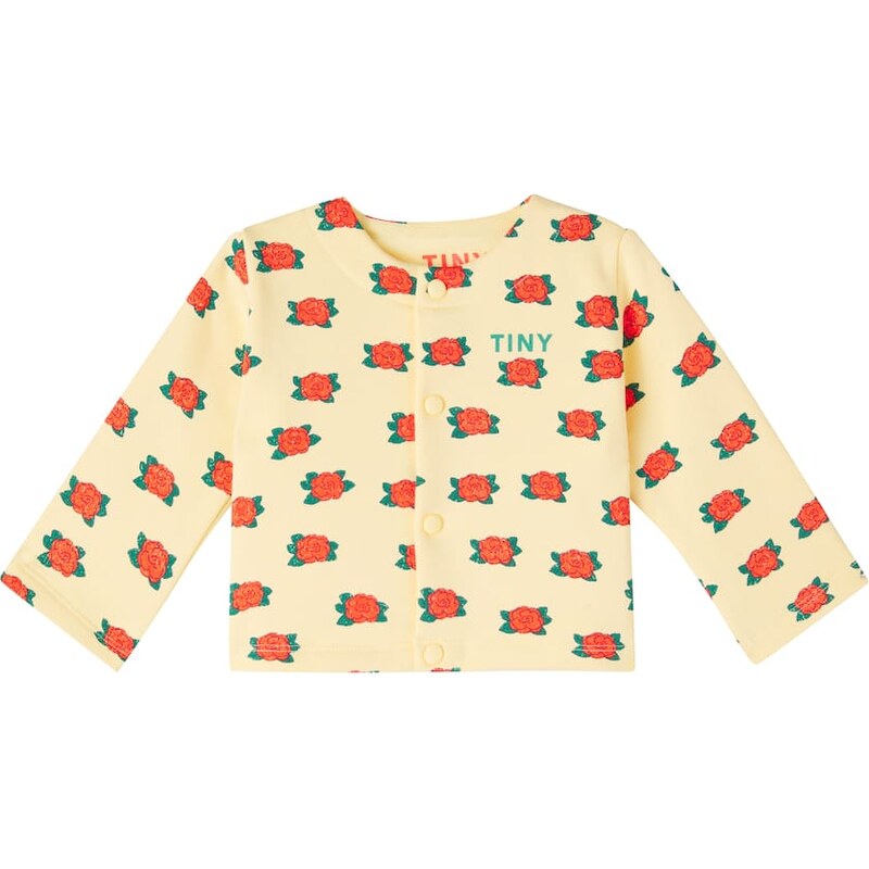 Tinycottons Baby floral cotton jersey cardigan