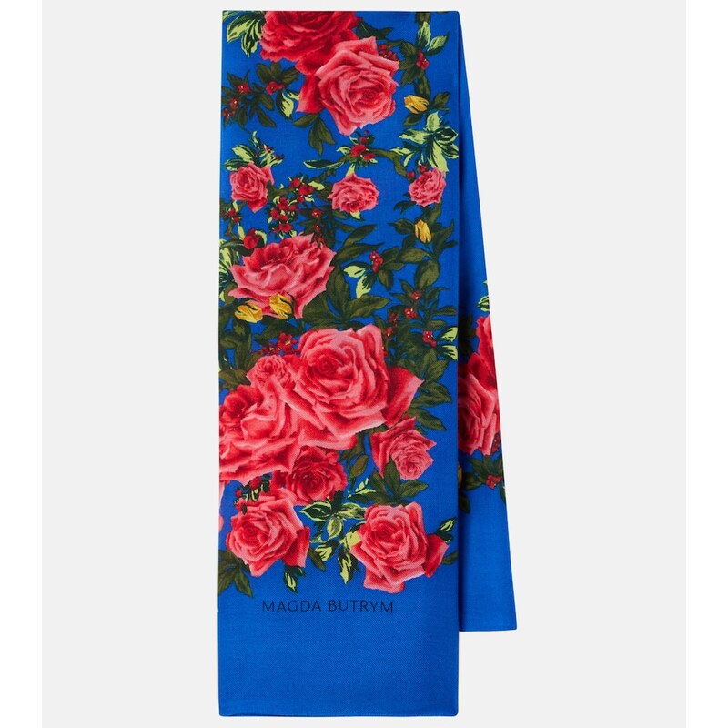 Magda Butrym Floral wool scarf