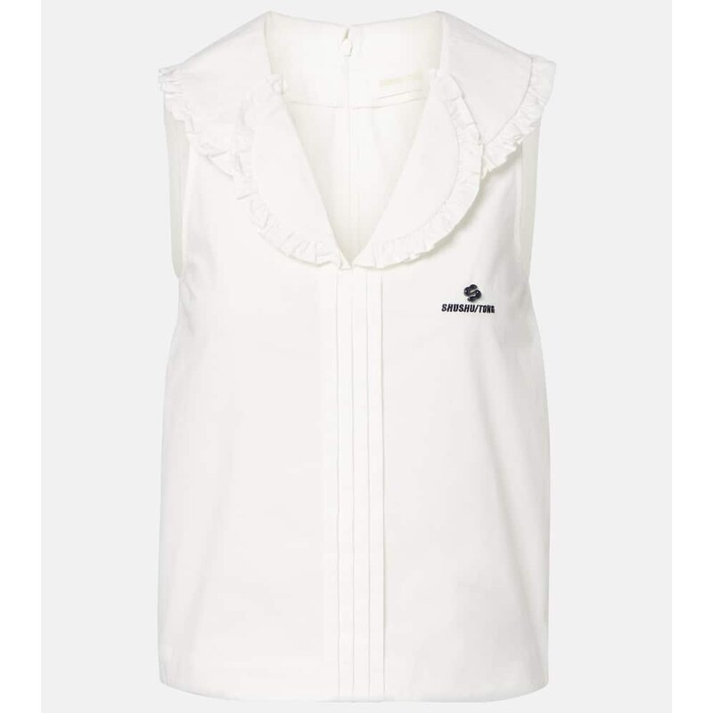 Shushu/Tong Ruffled cotton top