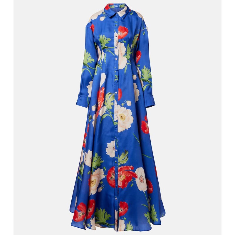Leo Lin Josephine floral silk gown