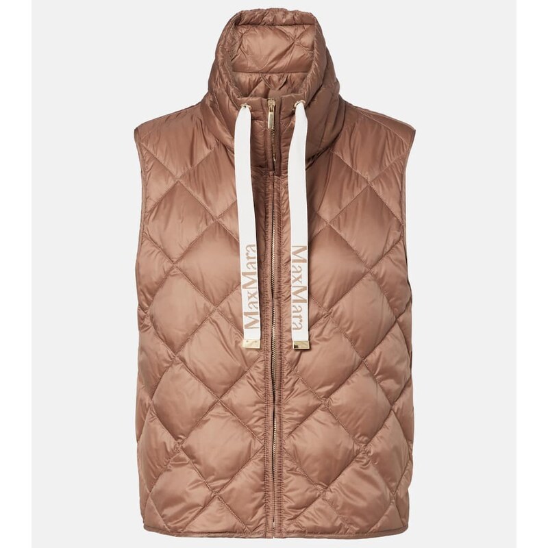 Max Mara Tregic quilted zip-up vest