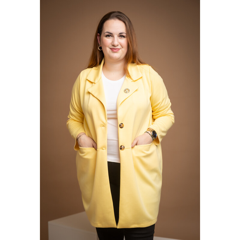 Italy fashion Přechodový kabát WANTED Barva: Žlutá, Velikost: UNI: L 113289604