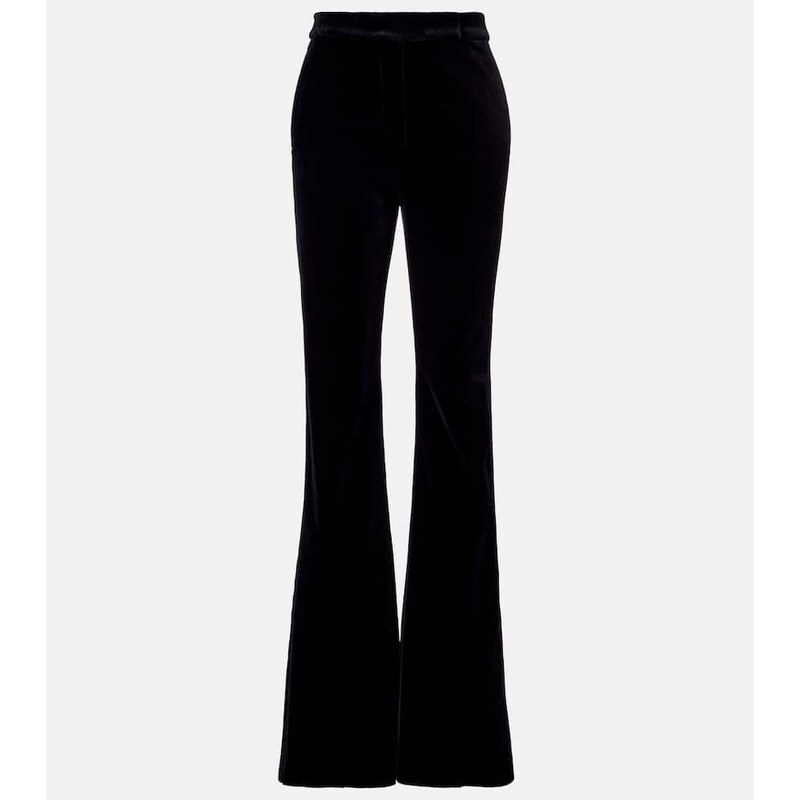 Max Mara Vetrino cotton velvet flared pants