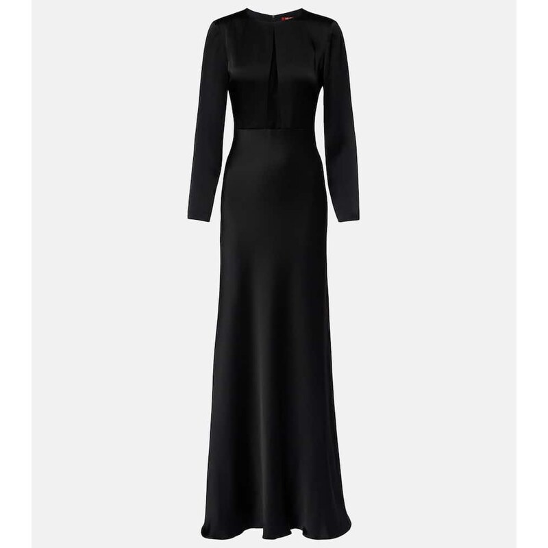 Max Mara Bird satin maxi dress