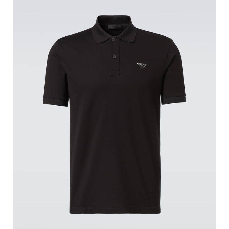 Prada Logo cotton polo shirt