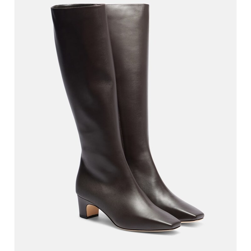Manolo Blahnik Ofara leather knee-high boots