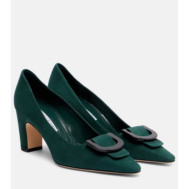 Manolo Blahnik Beti 70 suede pumps