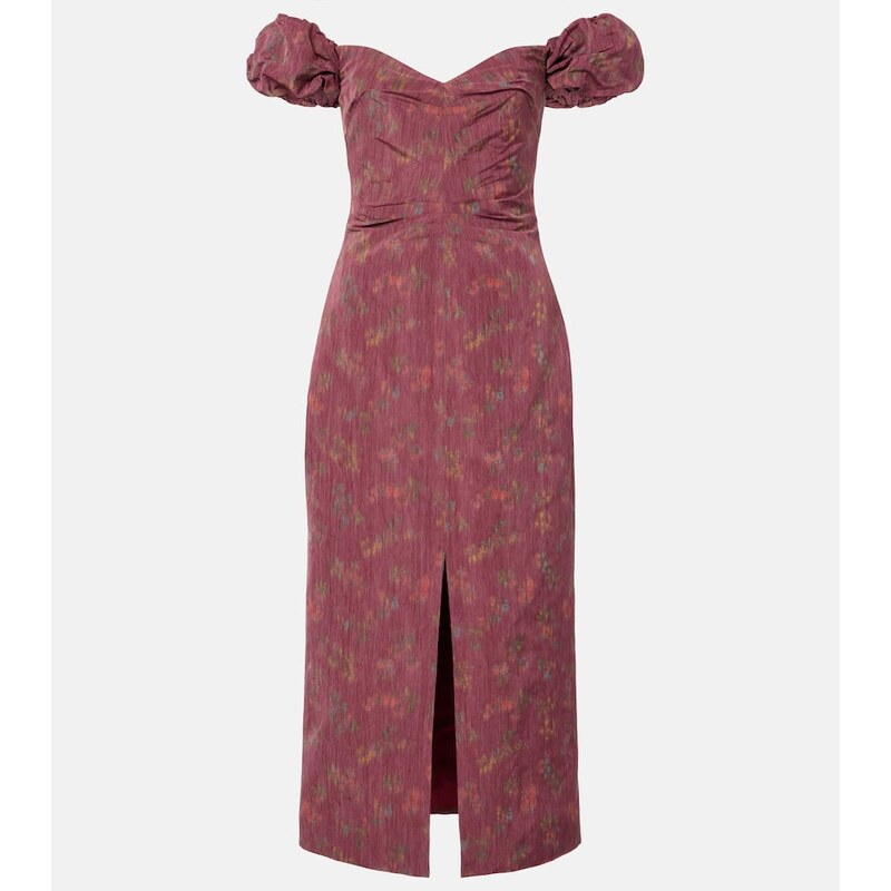 Markarian Adelaine floral puff sleeves gown