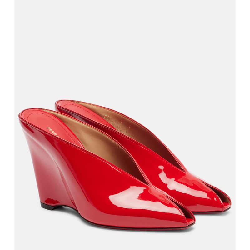 Ferragamo Alicia leather mules