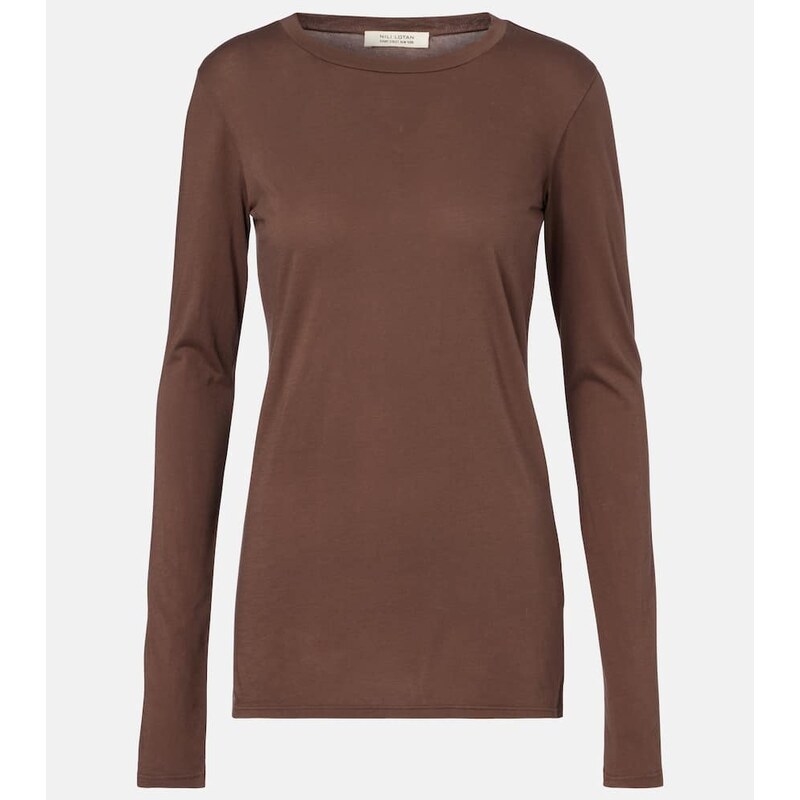 Nili Lotan Susana cotton jersey T-shirt