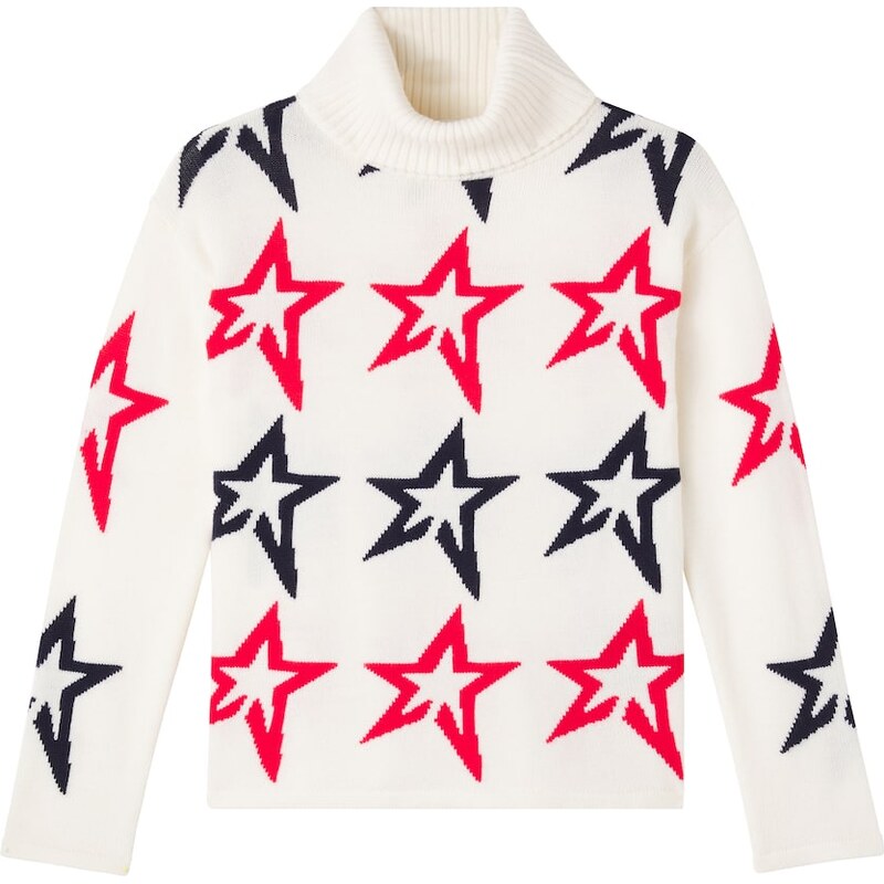 Perfect Moment Kids Intarsia wool turtleneck sweater