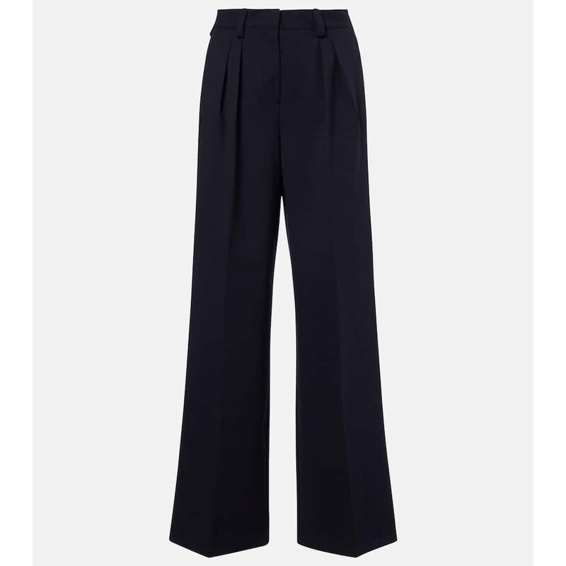 Max Mara Molo pleated wool and cotton-blend pants