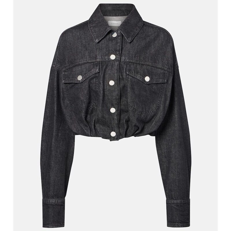 Sportmax Sondrio cropped denim shirt