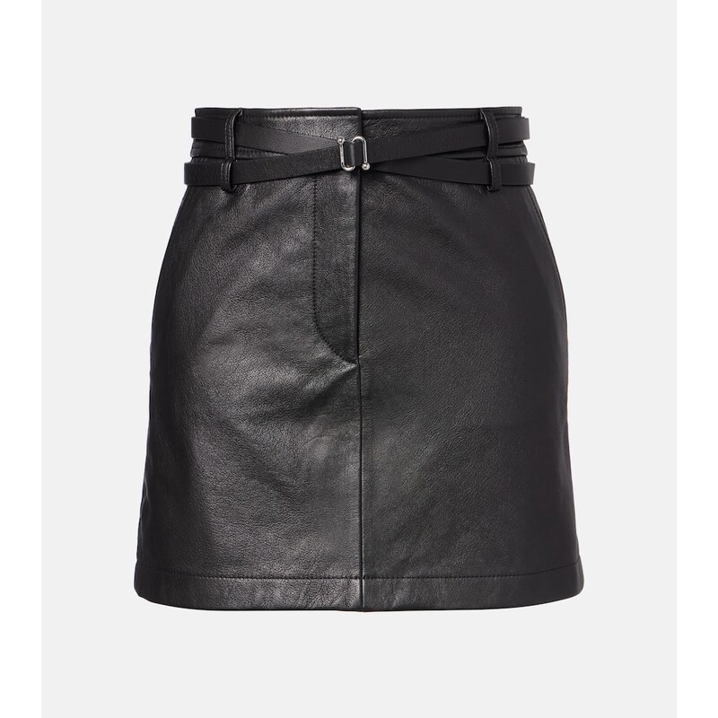 Sportmax Patto leather miniskirt