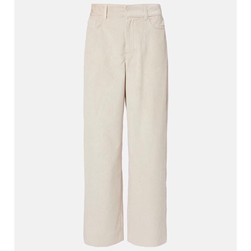 S Max Mara Eneide cotton corduroy wide-leg pants