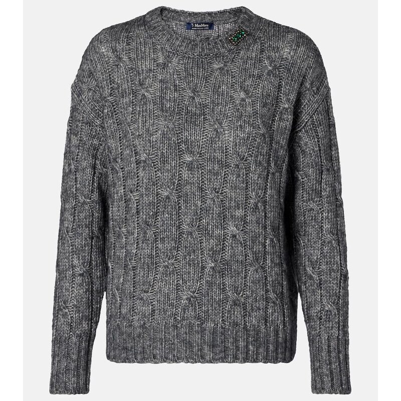 S Max Mara Cotton, alpaca, and wool sweater