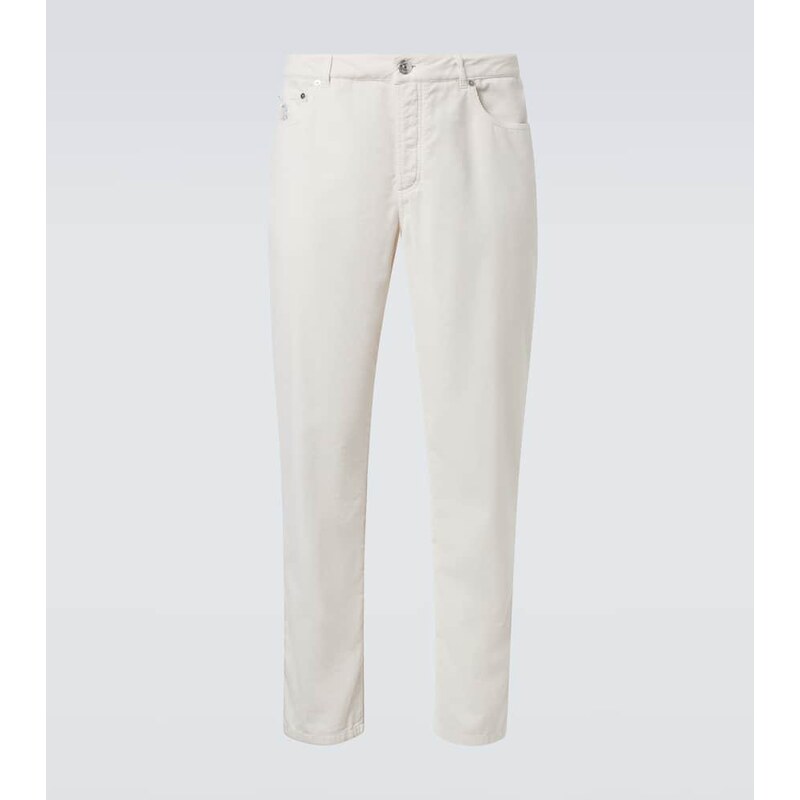 Brunello Cucinelli Cotton corduroy straight pants