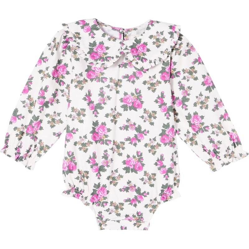 The New Society Baby Elyse floral cotton fleece bodysuit