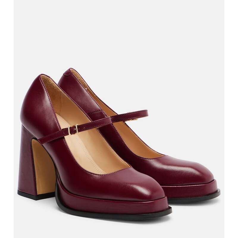 Souliers Martinez Casilda leather Mary Jane pumps