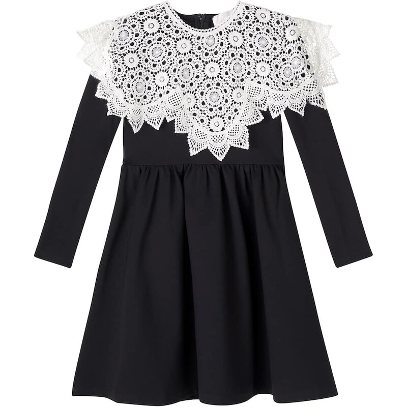 Petite Amalie Crochet ruched dress