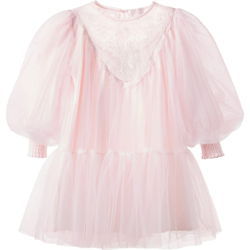 Petite Amalie Lace-trimmed tulle dress