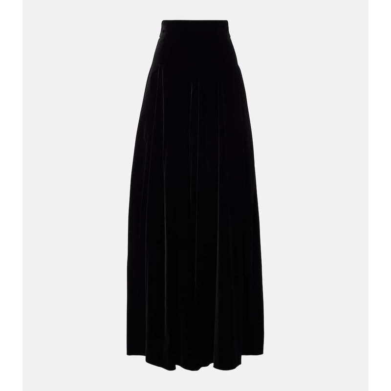 Max Mara Cotton velvet maxi skirt