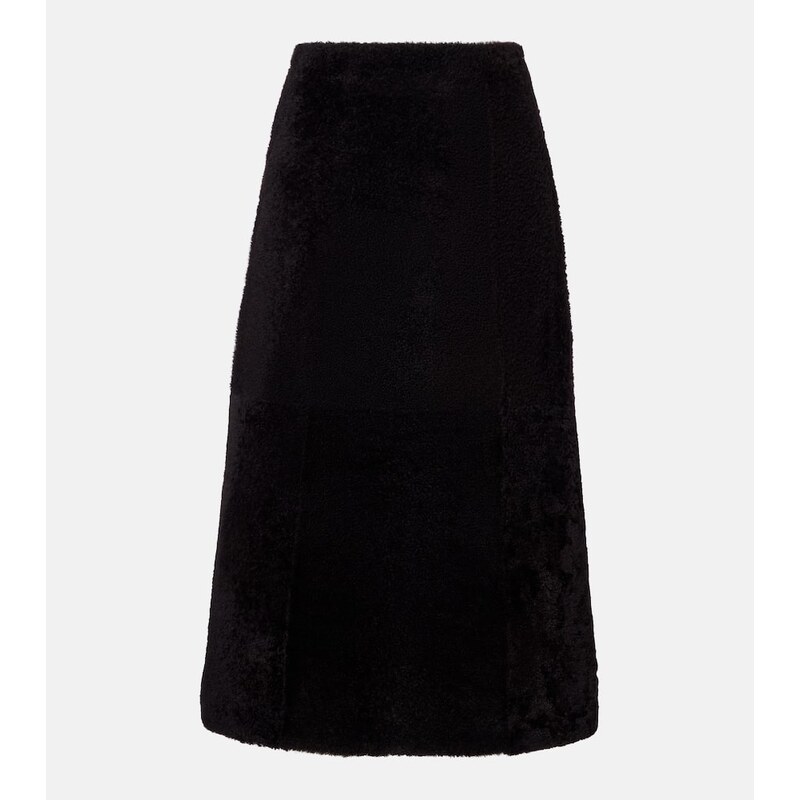Yves Salomon Shearling maxi skirt