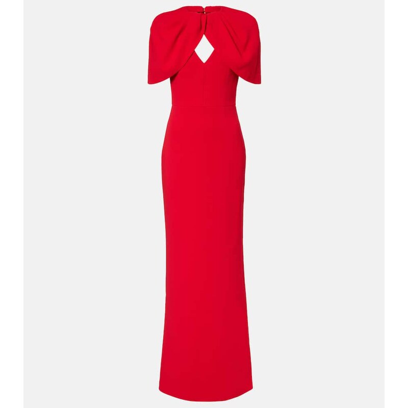 Rebecca Vallance Cameron caped crÃªpe gown