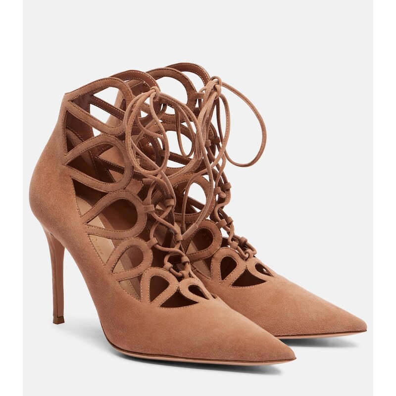 Lodičky Gianvito Rossi Pointy 95 v barvě bežové
