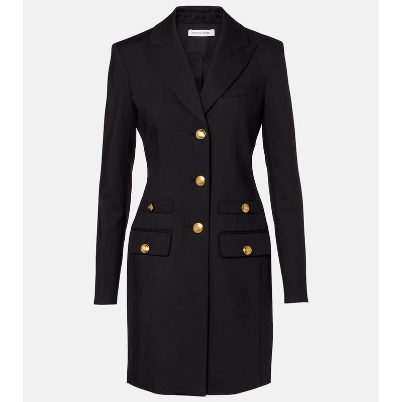 Šaty Veronica Beard Wool blazer v černé barvě